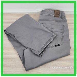 PrAna Men's Slim Fit Gray Denim Jeans Organic Cotton Stretch Pants 32x32‎